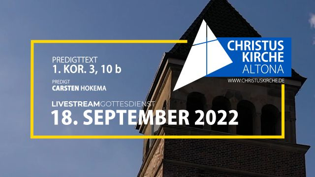 Gottesdienst am 18. September 2022 aus der Christuskirche Altona
