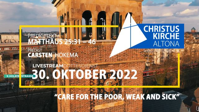 Gottesdienst am 30. Oktober 2022 aus der Christuskirche Altona