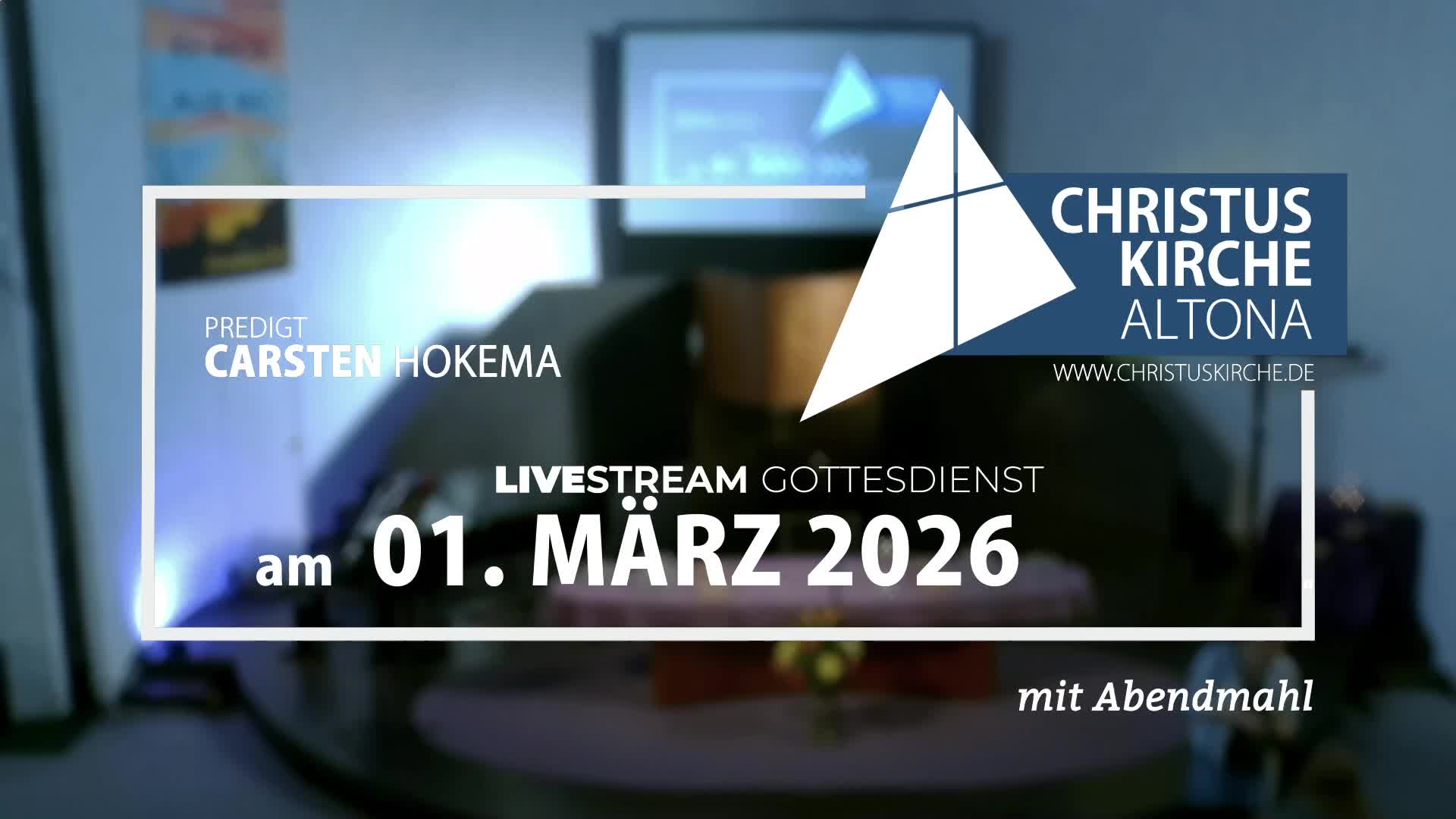 Gottesdienst am 01. März 2026 aus der Christuskirche Altona
